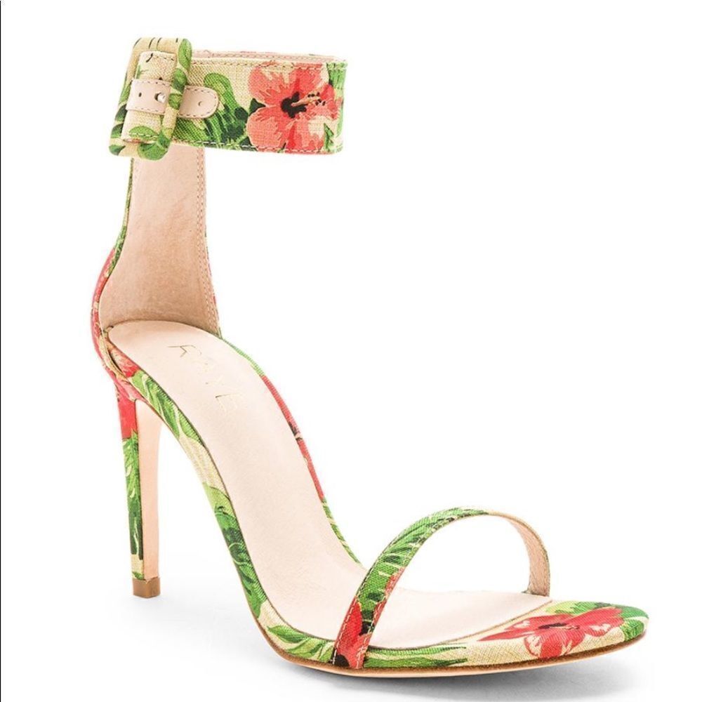 RAYE Addison Floral Strappy Heel Sandal Size 7.5